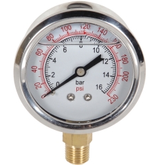 Y50 Radial white pressure gauge
